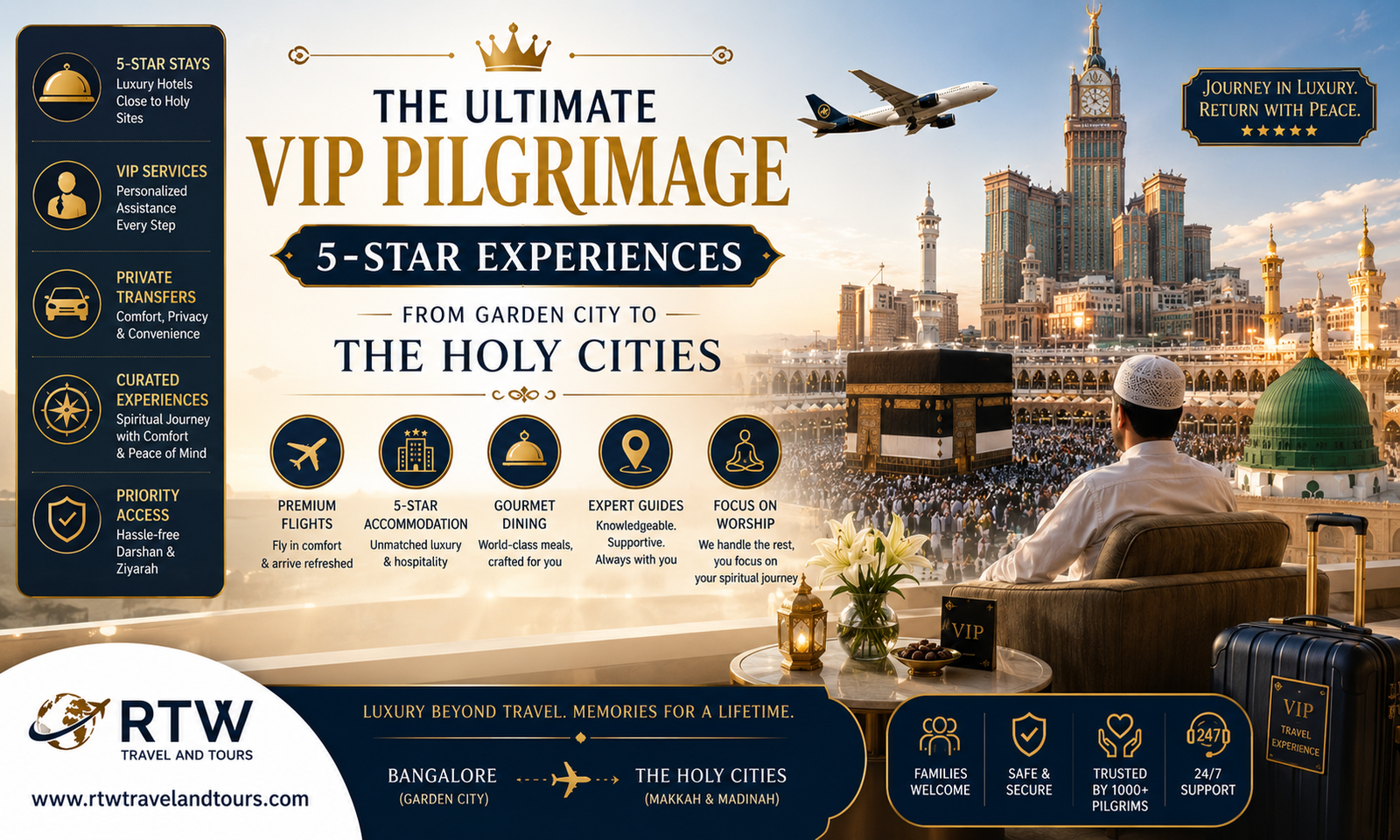 The Ultimate VIP Pilgrimage: 5-Star Experiences from Garden City to the Holy Cities